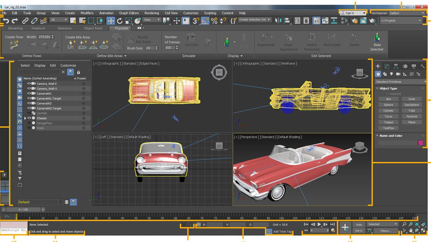 3ds max interface