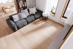 Scandinavian Apartment Living Room 3D Rendering