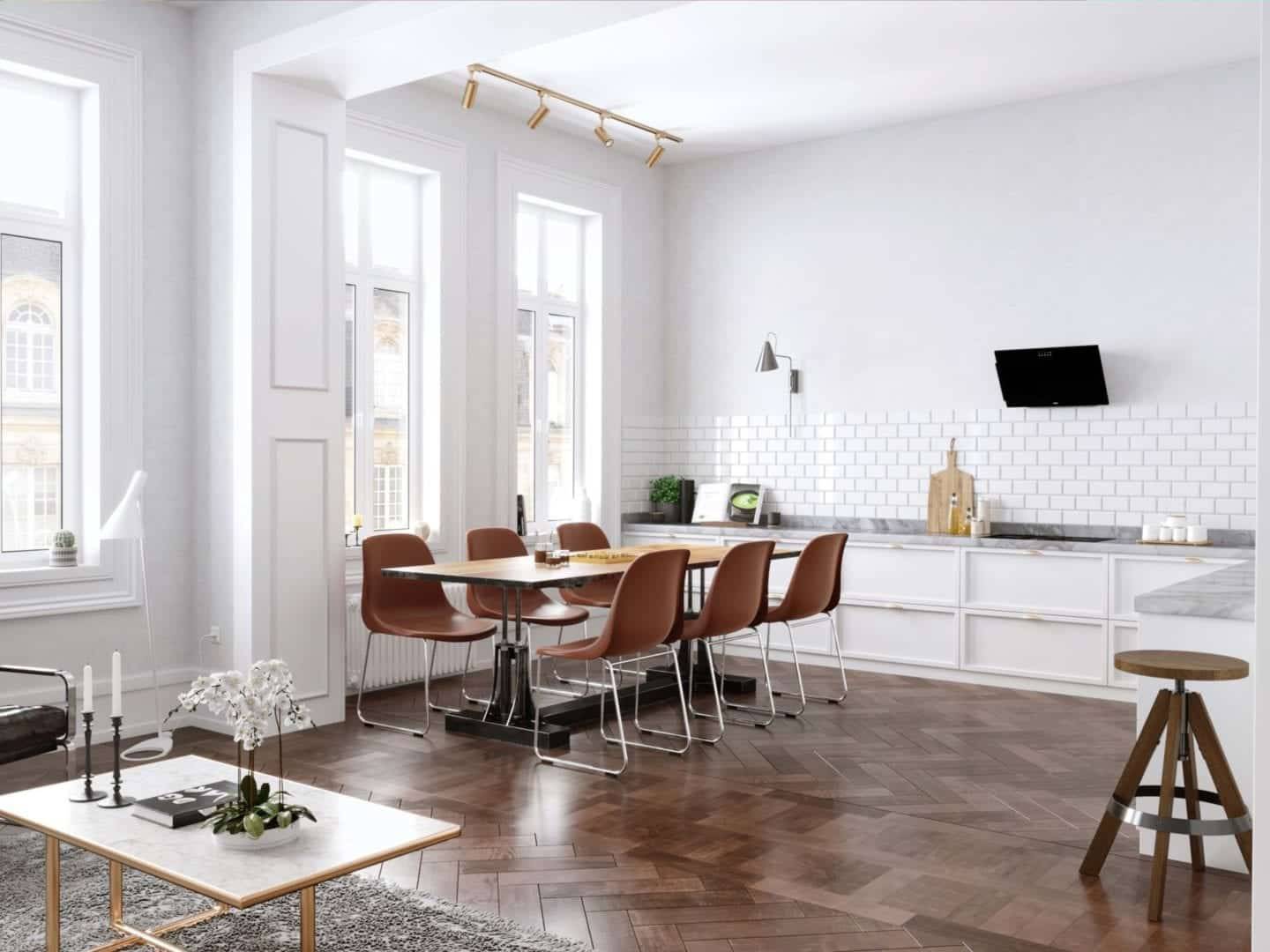 Scandinavian Modern Kitchen Visualization