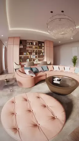 3D visualization of luxury living room by CG Viz Studio