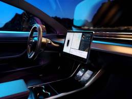 tesla 3d automotive interior visualization