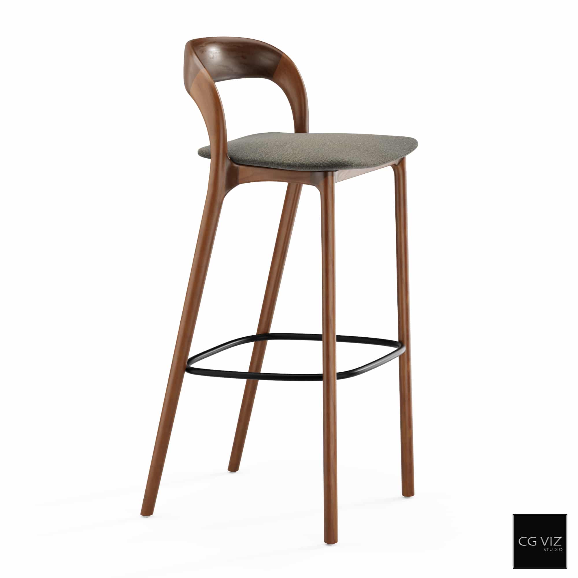 Rendered Preview of Artisan Neva Light Bar Chair by CGVIZSTUDIO