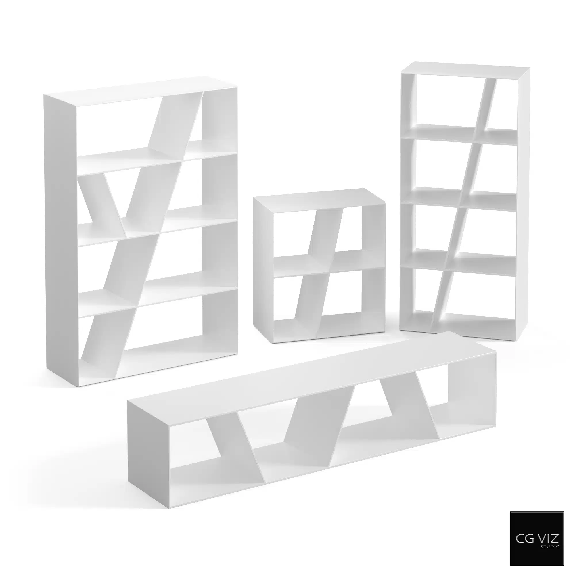 Rendered Preview of B&B Italia Shelf 3D Model by CG Viz Studio