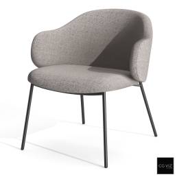 Rendered Preview of Calligaris Holly Lounge Chair 3D Model