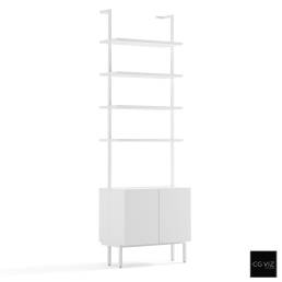 Rendered Preview of CB2 Stairway White Cabinet 3D Model