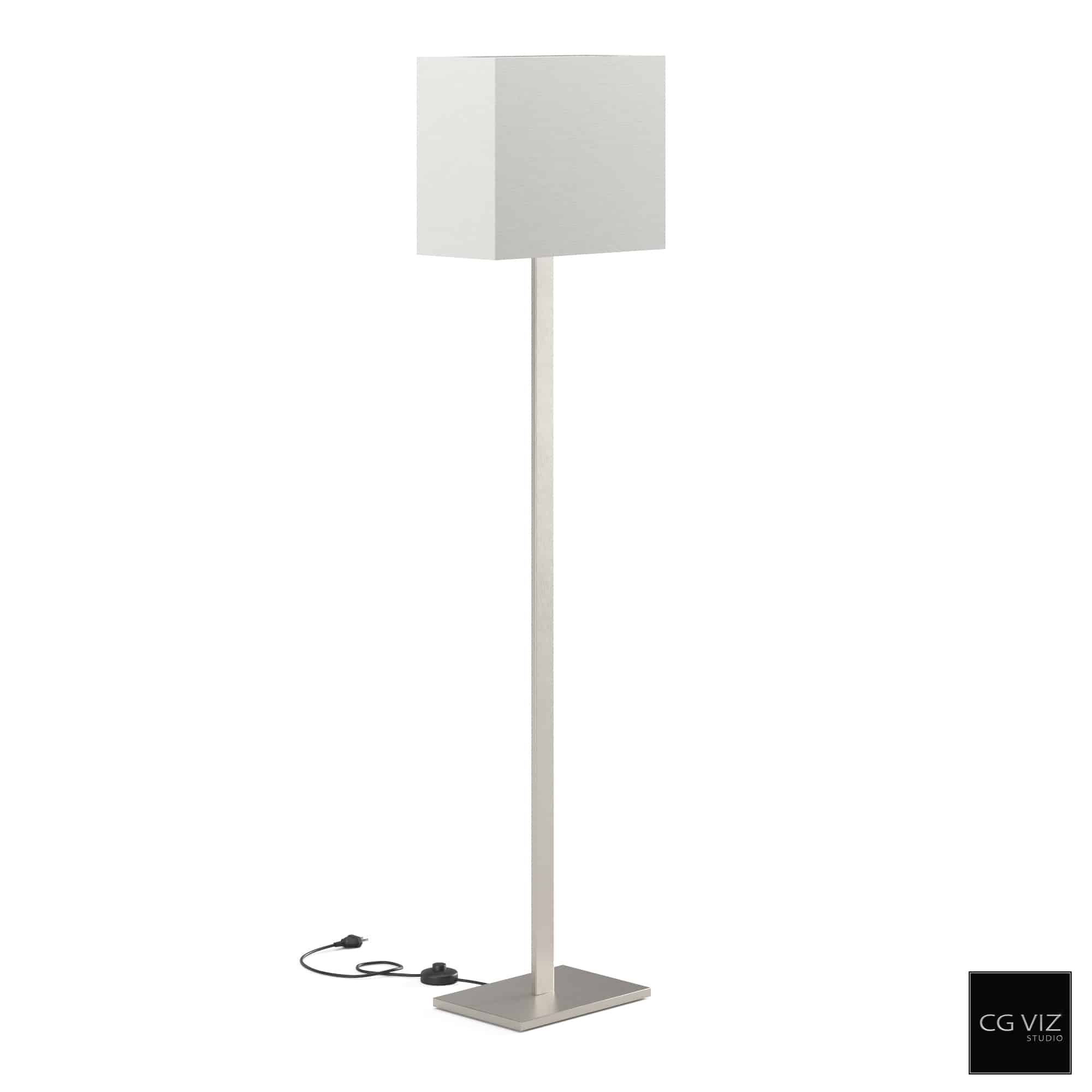 Rendered Preview of Ikea Tomelilla Floor Lamp 3D Model