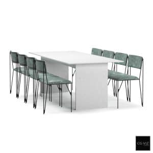Indoor Dining Set CGVAM_006 (3D Model)