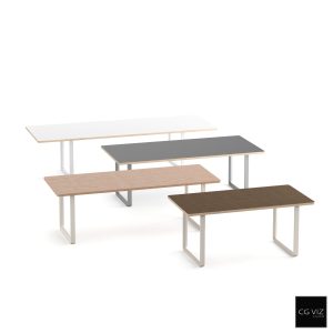 Rendered Preview of Muuto 70/70 Table 3D Model