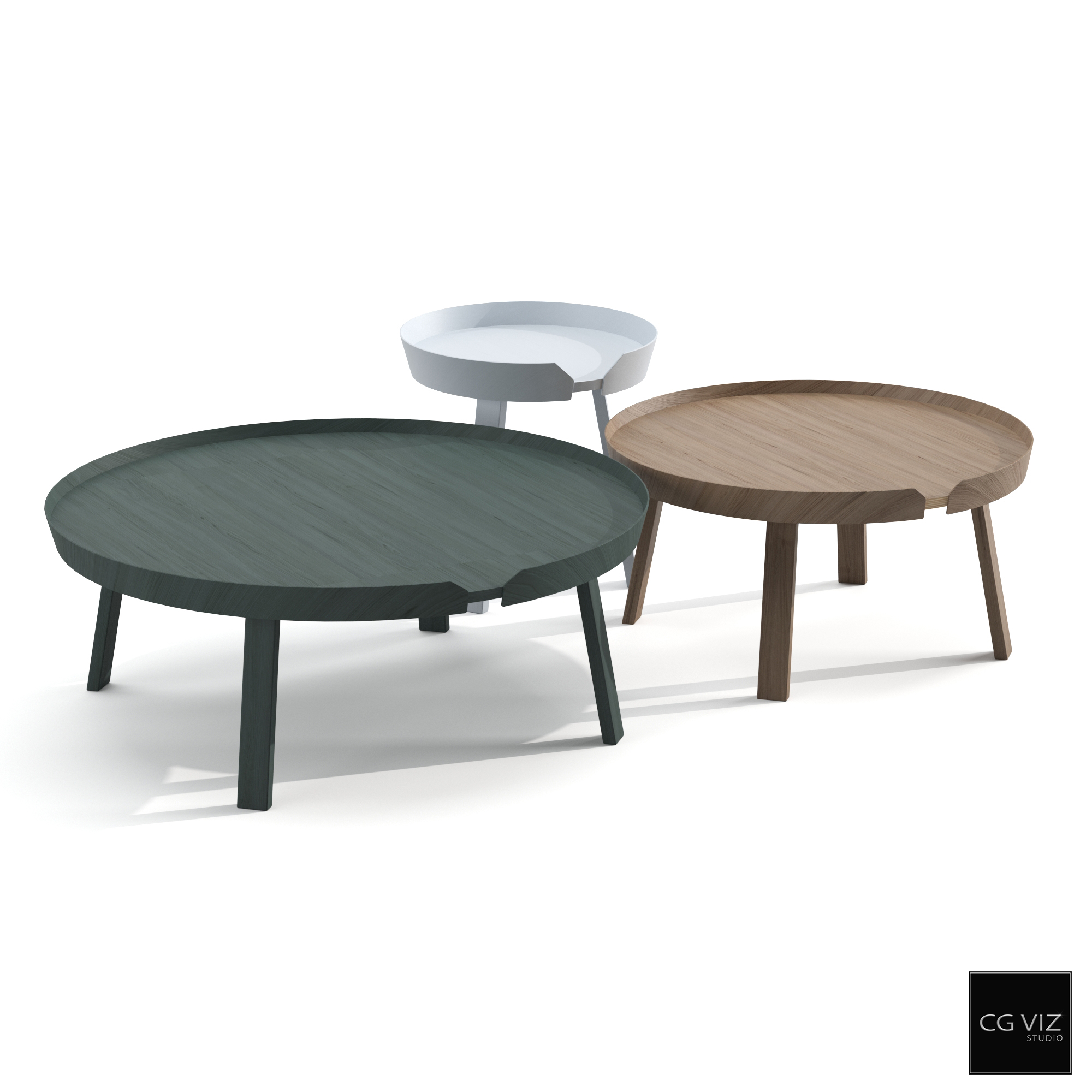 Rendered Preview of Muuto Around Coffee Table 3D Model