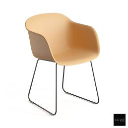 Rendered Preview of Muuto Fiber Armchair Sled Base 3D Model