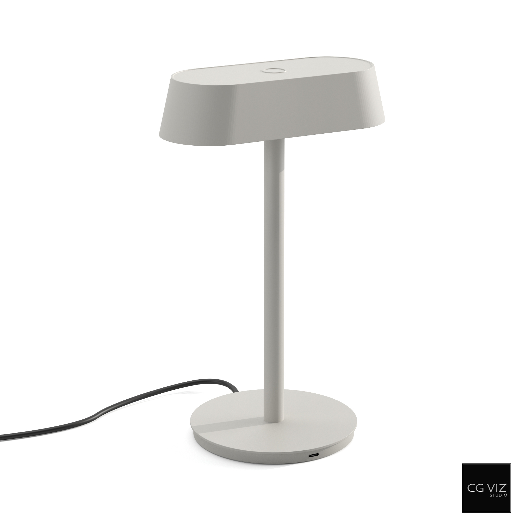 Rendered Preview of Muuto Linear Table Lamp 3D Model