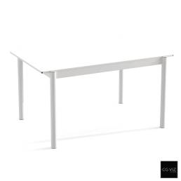 Wireframe View of Muuto Linear Wood Table 3D Model