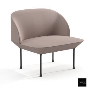 Rendered Preview of Muuto Oslo Lounge Chair 3D Model