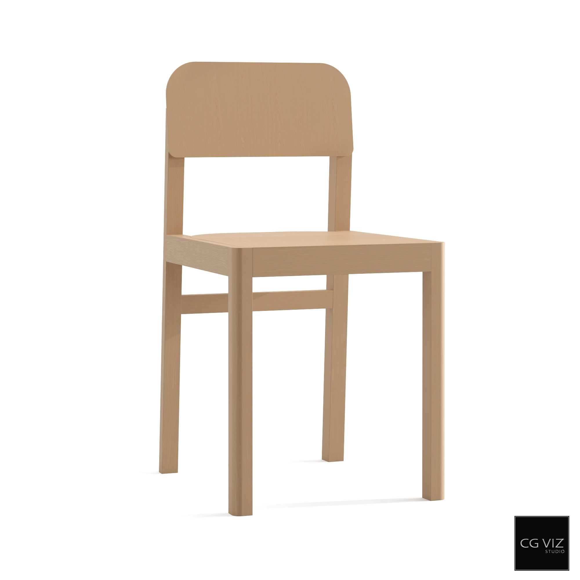 Rendered Preview of Muuto Workshop Chair 3D Model