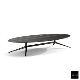 Rendered Preview of Poliform Mondrain Coffee Table Oval 3D Model