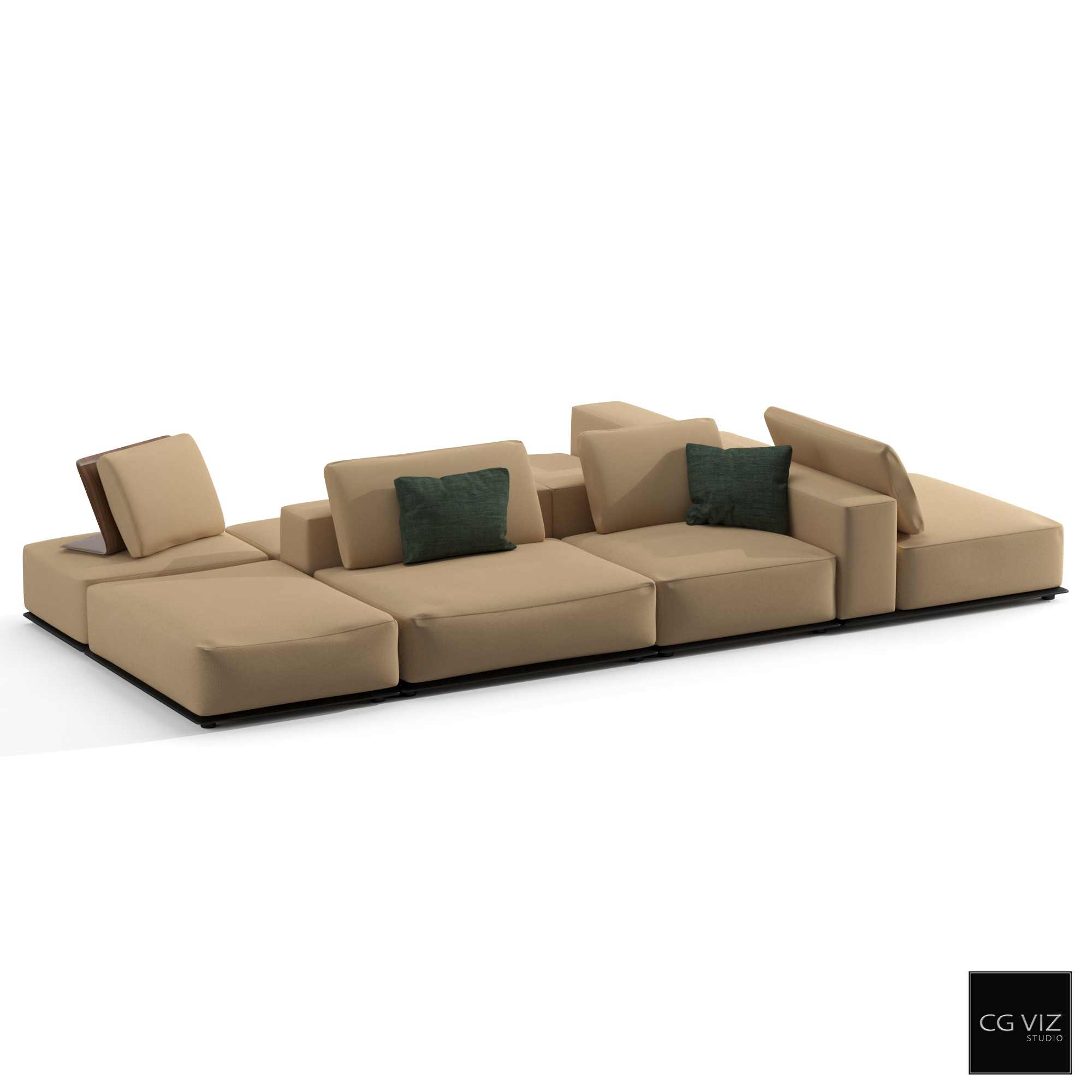 Rendered Preview of Poliform Westside Sofa 3D Model